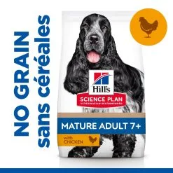 Hill's Science Plan Mature Adult No Grain - Kip - 14kg -Hill's Winkel Online 52742037271 3 science plan chien mature medium no grain croquettes poulet