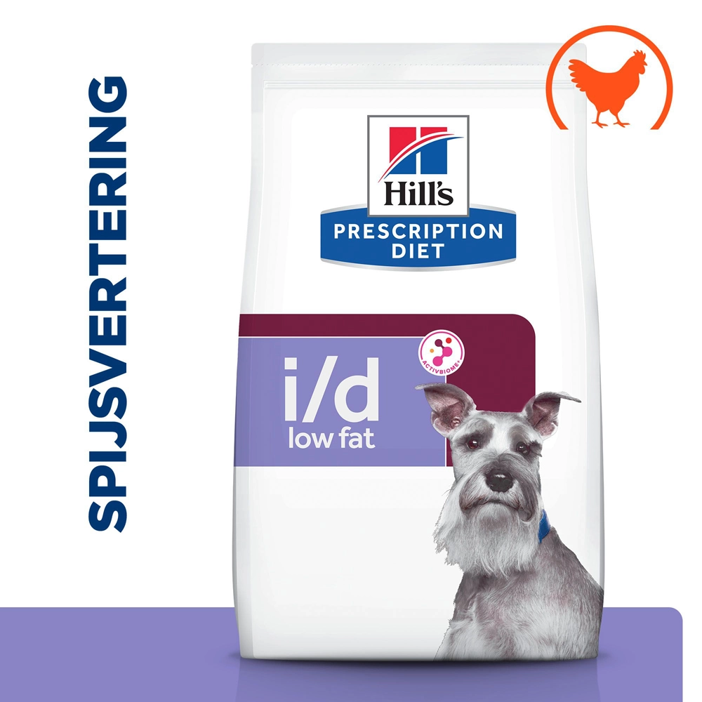 Hill's Prescription Diet I/d Low Fat Digestive Care Hondenvoer Met Kip 4kg 4 Hill's Prescription Diet I/d Low Fat Digestive Care Hondenvoer Met Kip 4kg - Afbeelding 2