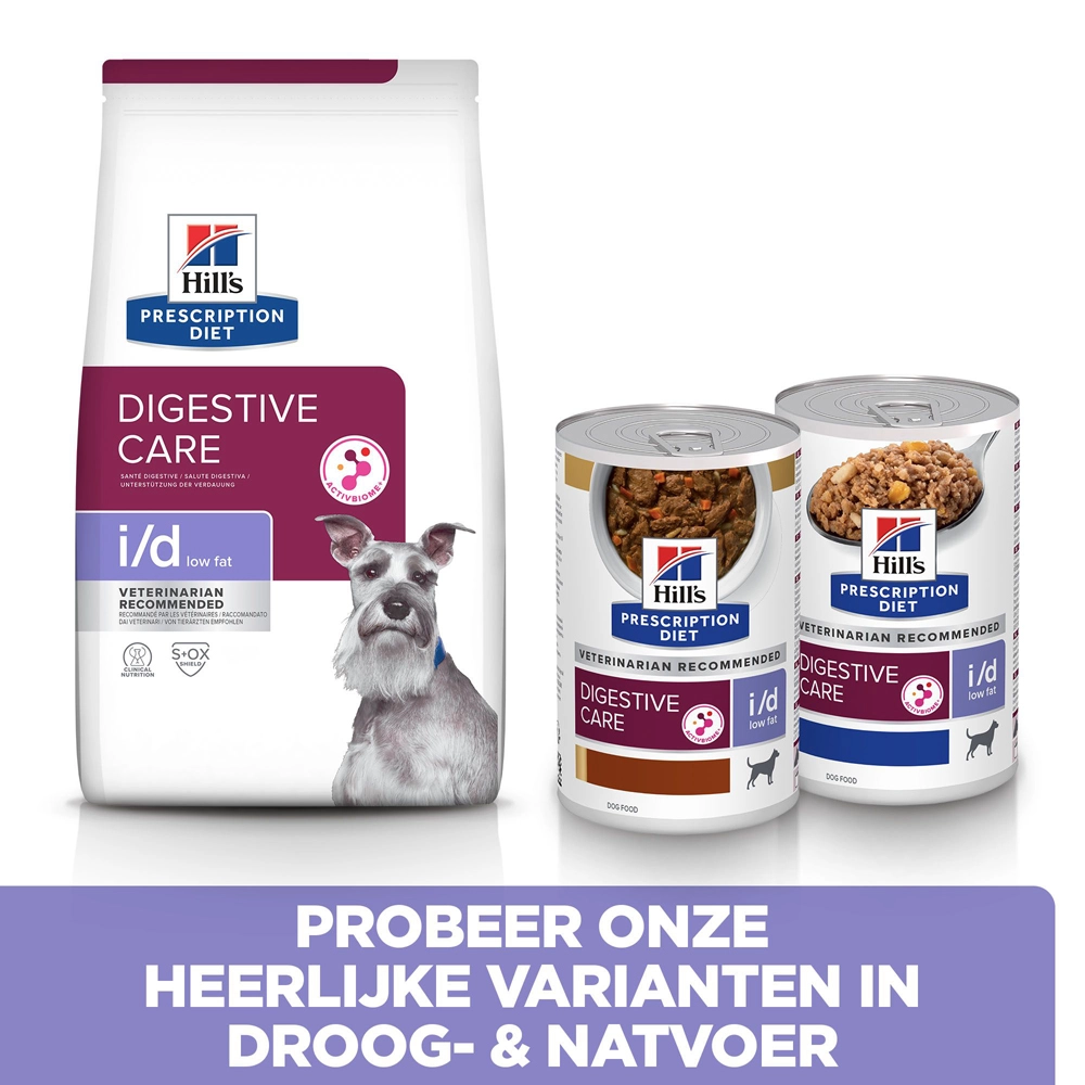 Hill's Prescription Diet I/d Low Fat Digestive Care Hondenvoer Met Kip 4kg 8 Hill's Prescription Diet I/d Low Fat Digestive Care Hondenvoer Met Kip 4kg - Afbeelding 6