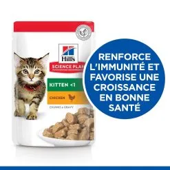 Hill's Hill’s Kitten Classic Selection Multipack Kip 12x85g -Hill's Winkel Online 52742211503 2 science plan chaton sachet repas pack mixte poulet poisson