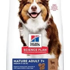 Hill's Hill’s Science Plan Mature Adult Medium Breed Lam En Rijst 14kg