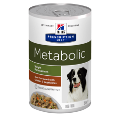 Hill's Prescription Diet Metabolic Weight Management Stoofpotje Voor Hond Met Kip & Toegevoegde Groenten 12x354g