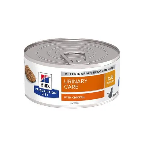 Hill's Hill`s Feline C/D Multicare Chicken 24 X 156 Gram Blikjes 8 Hill's Hill`s Feline C/D Multicare Chicken 24 X 156 Gram Blikjes -Hill's Winkel Online hills cd multicare prescription diet feline blik